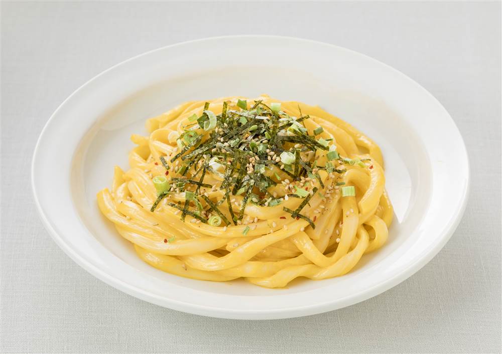 だし香る釜玉風うどん