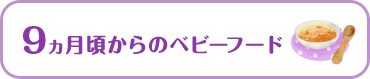 9ヵ月頃からのベビーフード