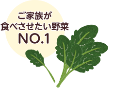 ご家族が食べさせたい野菜No.1