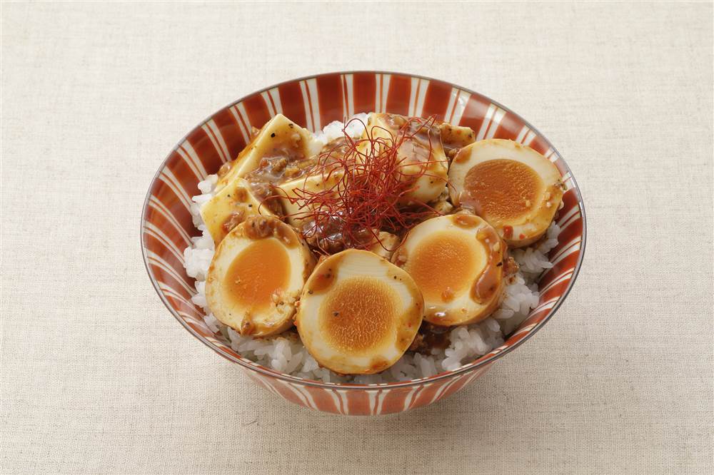 担々風たまご豆腐丼