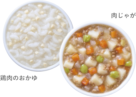 鶏肉のおかゆ 肉じゃが