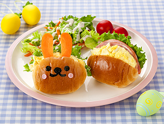 たまごのイースターロールパンプレート