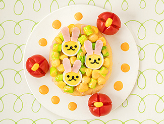 コロコロ野菜のイースターポテサラ