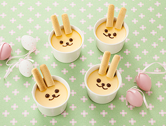 マヨネーズで！なめらかうさぎプリン