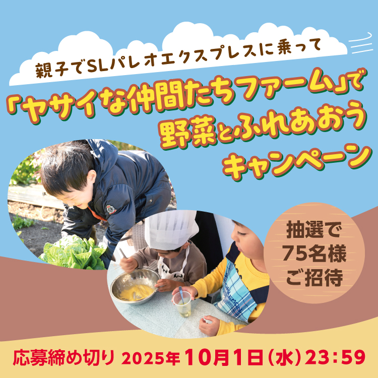 ベルク・キユーピー　ヤサイな仲間たちファームで野菜とふれあおうキャンペーン