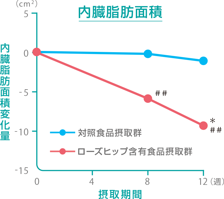 内臓脂肪面積グラフ