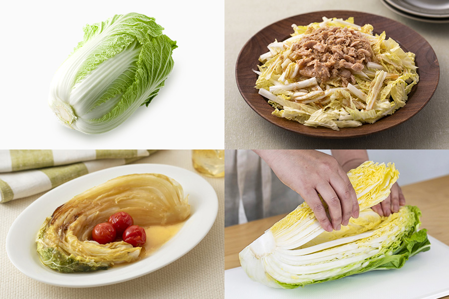 白菜をまるごとサラダでたのしもう