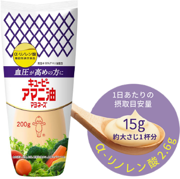 1日あたりの摂取目安量 15g 大さじ約1杯分 α-リノレン酸2.6g