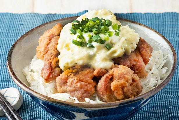 鶏からレモンタルタル丼