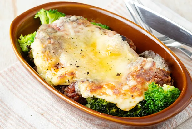 鶏から揚げとブロッコリーのレモンタルタル焼き