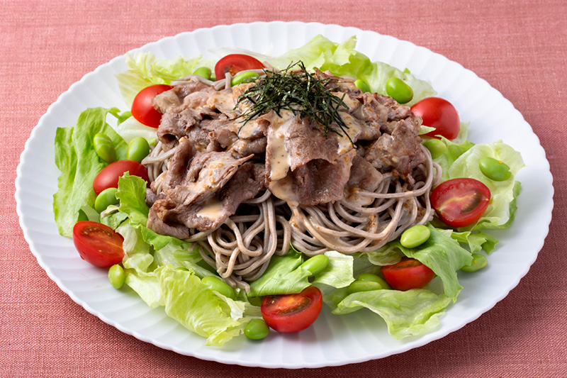 Recipe Grill beef sesame soba salad