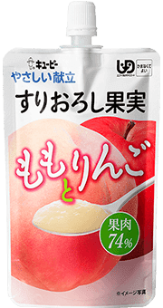 すりおろし果実 ももとりんご